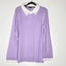 New Talbots Silk Lace Collar Knit Sweater Women's Size XL