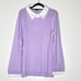 New Talbots Silk Lace Collar Knit Sweater Women's Size XL