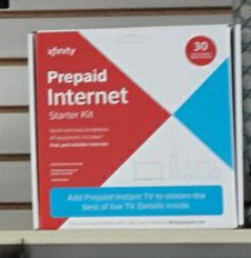 Xfinity prepaid internet service.