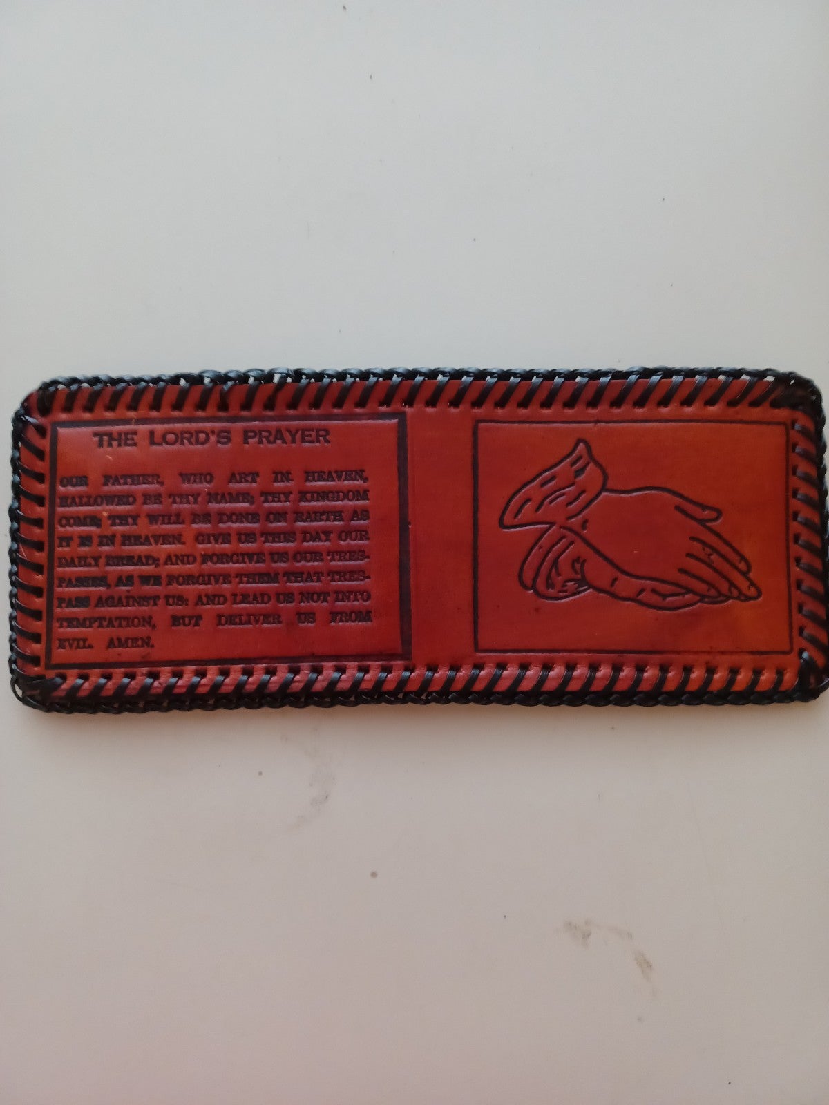 Man's leather wallet handmade and durable