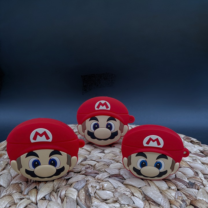 New! Mario from Mario Bros. 3D Face AirPod Case Cover