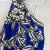 EUC Bardot women’s Petra halter electric blue floral high low sundress dress XS