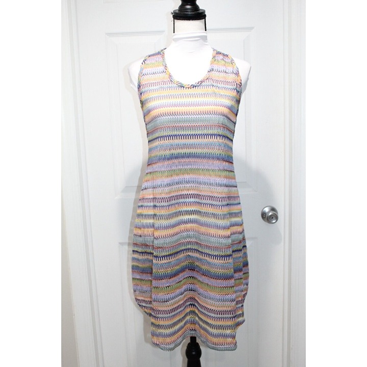 Ladies multi-color Metallic beach swim cover up Elf for Jordan Taylor Small NWT