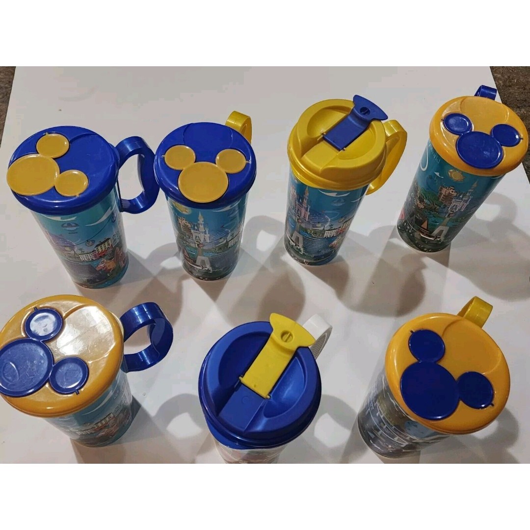 7 Walt Disney World Parks 50th Anniversary Resort Refillable Cup/ Mug, 14oz—ECU