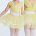 Weissman Dance costume Yellow Sequins tutu ballet dress 11981 SC small child 6