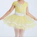 Weissman Dance costume Yellow Sequins tutu ballet dress 11981 SC small child 6