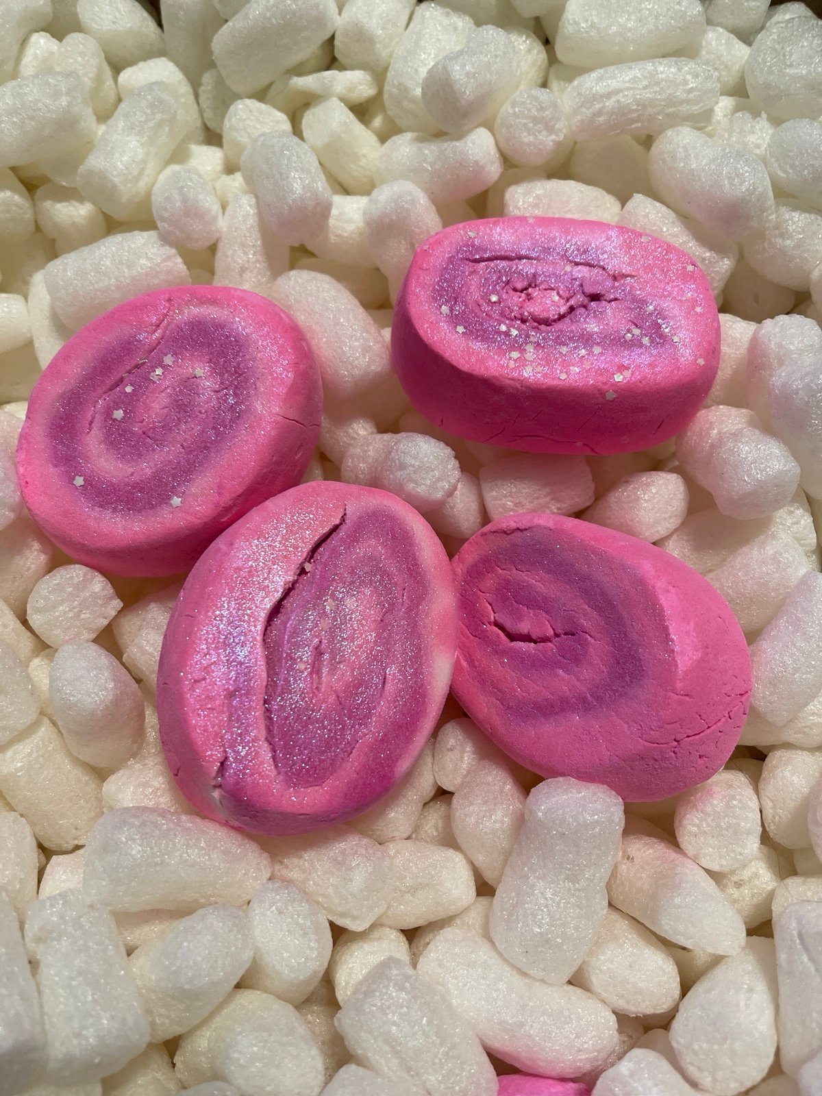 4 X Lush Cosmetics Snow Fairy Bubble Bar - Xmas 2024