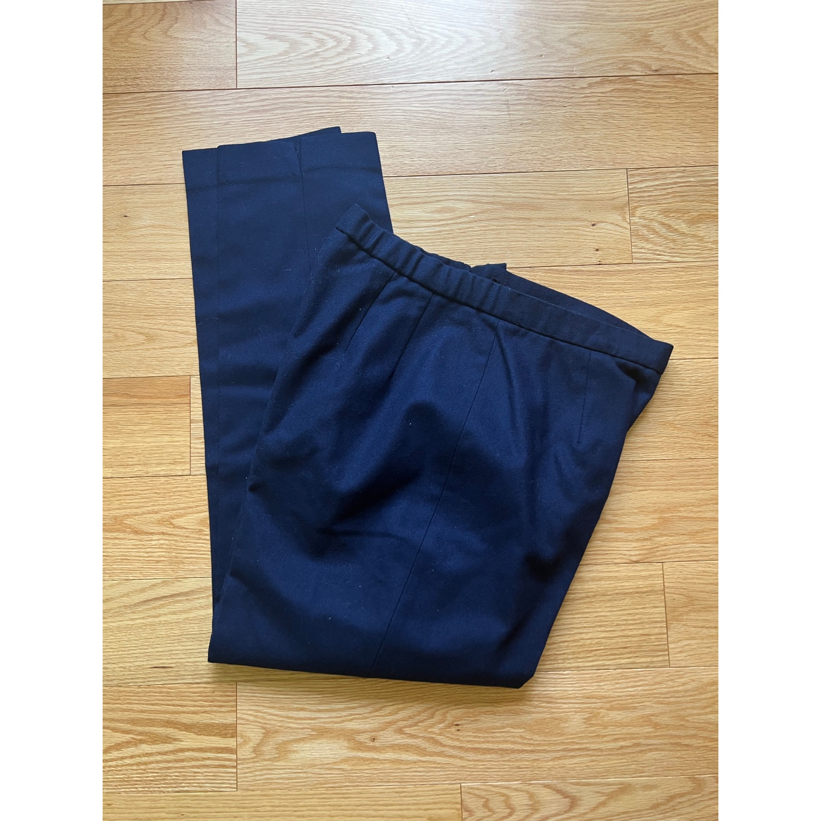 Vintage Pendleton Navy Blue Dress Pants Lined High Rise Side Zip Size 12 JJ