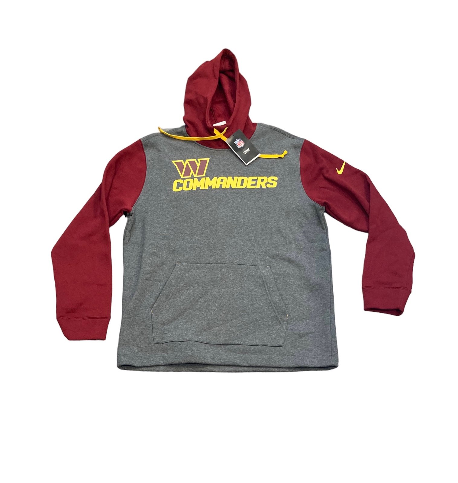 Washington Commanders Nike Men’s 2-Tone Pullover Hoodie Sweatshirt Small