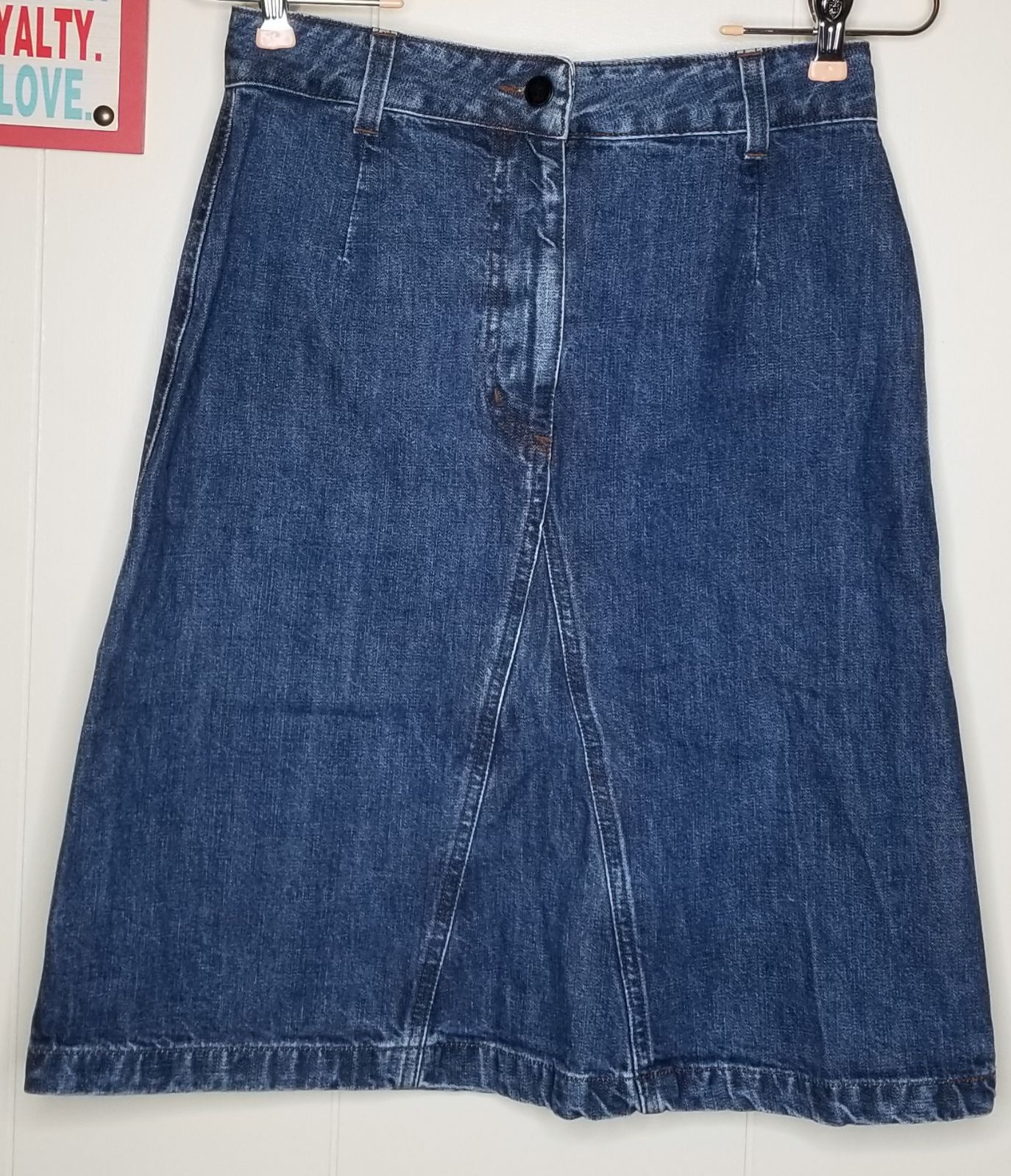 daniel hechter denim skirt size 8
