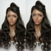 Celebrity Black Lace Front wavy wig