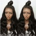 Celebrity Black Lace Front wavy wig