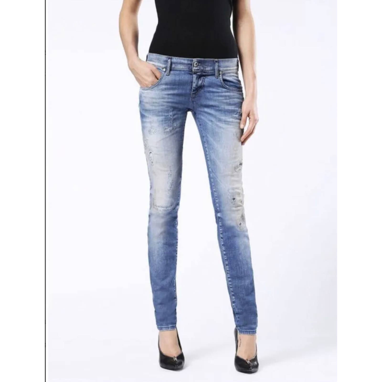 Diesel D.N.A. F/W 2016 Grupee Super Slim Skinny Low Waist Size 29