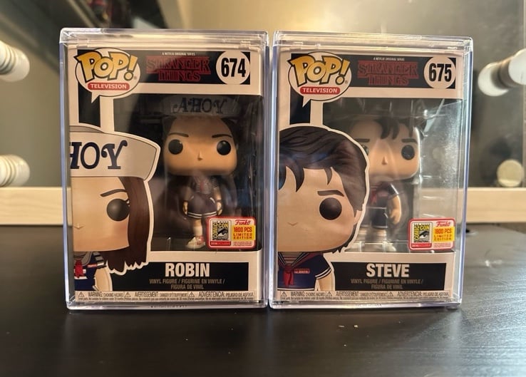 Stranger Things Funko Pops (Convention Exclusive, Steve & Robin)
