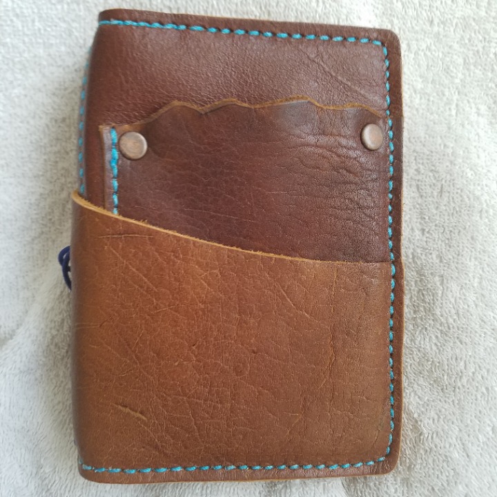 Speckled Fawn Pocket leather travelers offers notebook