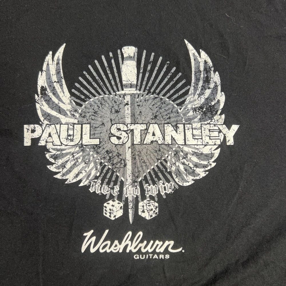 Paul Stanley Solo Promo Washburn Guitars Live To Win 2006 Black T-Shirt Size XL