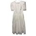 Vintage 80s Gunne Sax Jessica McClintock White Lace Short Sleeve Maxi Dress 5