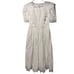 Vintage 80s Gunne Sax Jessica McClintock White Lace Short Sleeve Maxi Dress 5