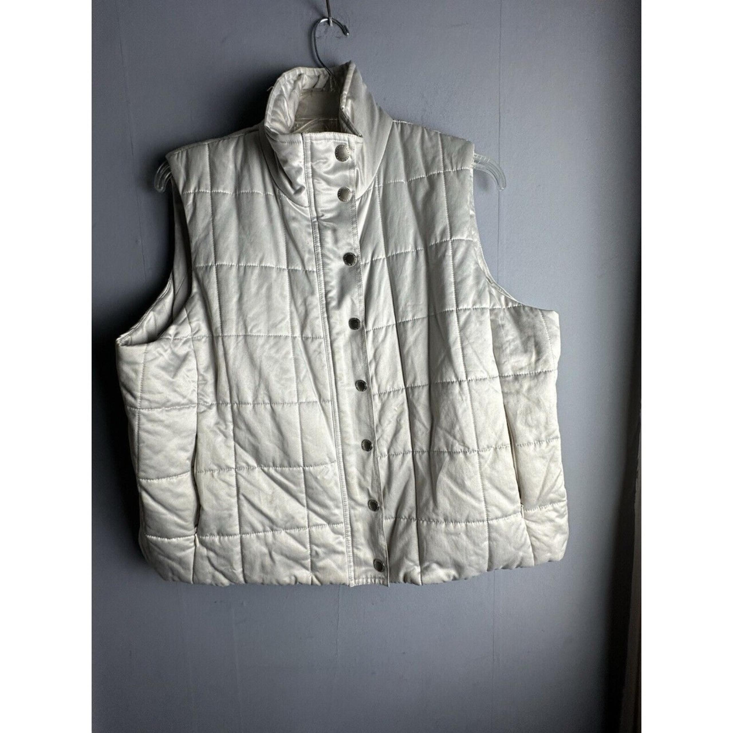 Lauren Ralph Lauren Quilted Vest Gray Silver 2X Women’s/ XL Men’s