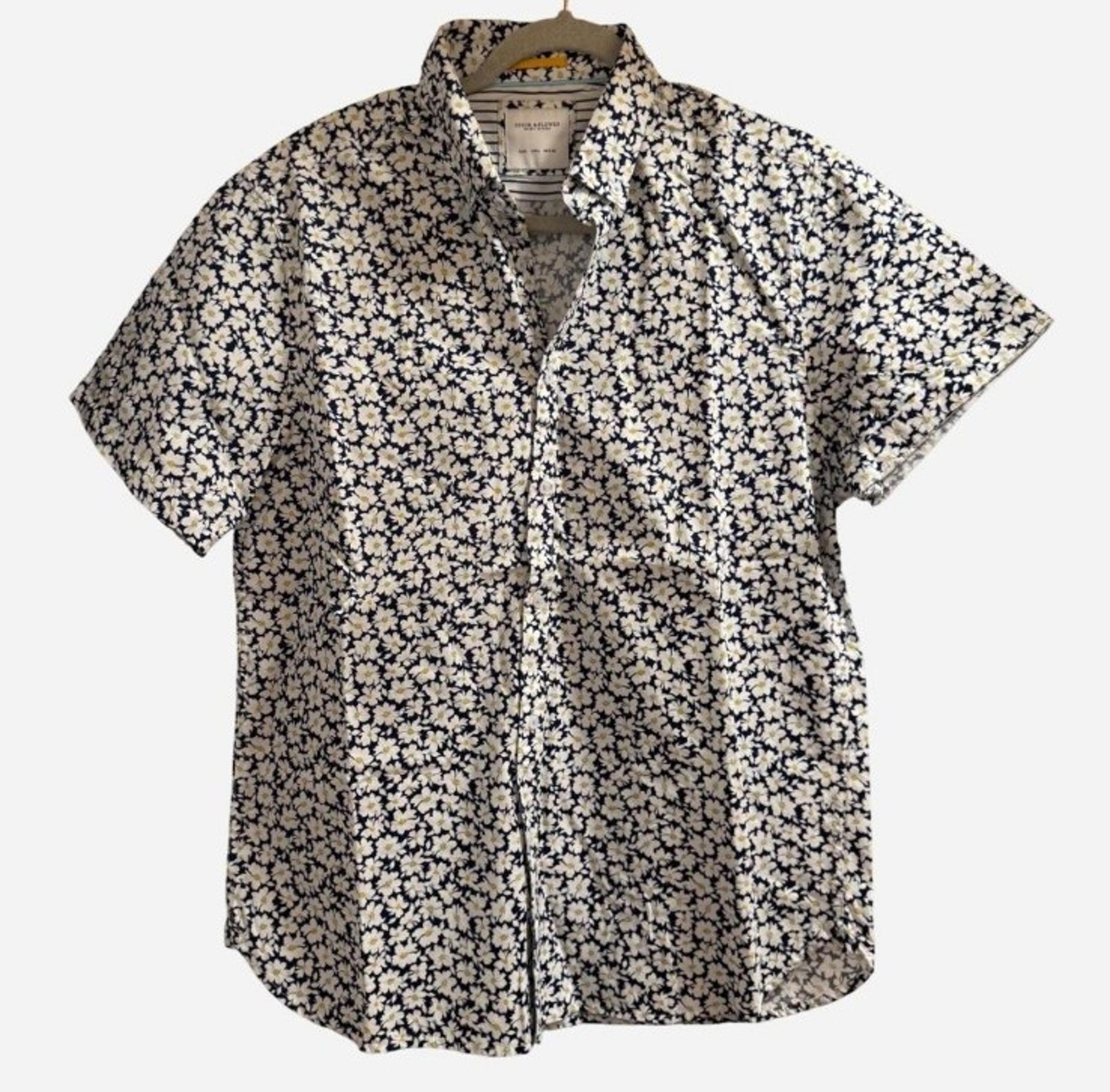 Floral button down men's summer floral shirt