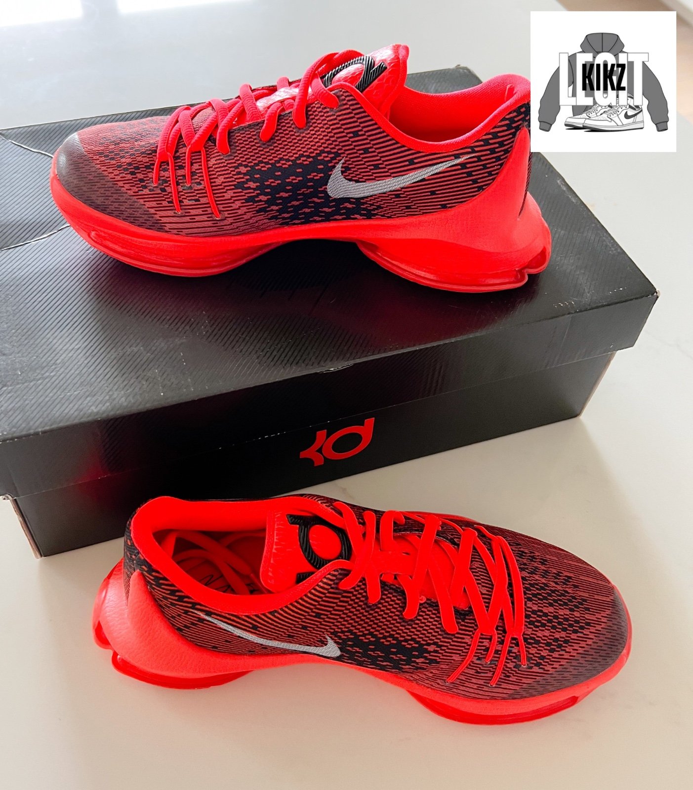 4 Youth - Nike KD 8 Crimson - 2015 RARE - Brand New in Original Box