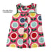 Baby Boden 6-12m Pink Retro Floral Corduroy Pinnie Dress