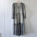 Free People Boho Ditzy Floral Sheer Tiered V Neck Peasant Dress Cottage Small