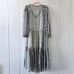 Free People Boho Ditzy Floral Sheer Tiered V Neck Peasant Dress Cottage Small