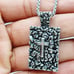 925 Sterling Silver Cubic Zirconia Initial Pendant, UU1P6A6174