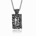 925 Sterling Silver Cubic Zirconia Initial Pendant, UU1P6A6174