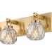 Gold Vanity Lights 2-Light Gold Crystal Bathroom Vanity Lights Over Mirror Moder