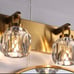 Gold Vanity Lights 2-Light Gold Crystal Bathroom Vanity Lights Over Mirror Moder