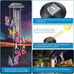 Solar Wind Chimes, Solar Butterfly Wind Chimes, Outdoor Solar Wind Chimes