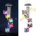 Solar Wind Chimes, Solar Butterfly Wind Chimes, Outdoor Solar Wind Chimes