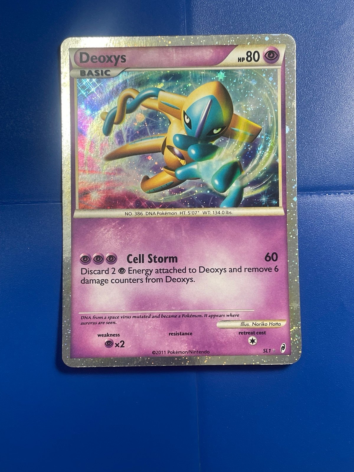 Shiny Deoxys SL1 Shiny Legend Secret Rare | 2011 Call of Legends | LP