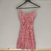 Lusana Rosa Poplin Sleeveless Tiered Mini Dress Marlo Stripe Women's XS
