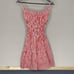 Lusana Rosa Poplin Sleeveless Tiered Mini Dress Marlo Stripe Women's XS