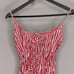 Lusana Rosa Poplin Sleeveless Tiered Mini Dress Marlo Stripe Women's XS