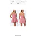 Lusana Rosa Poplin Sleeveless Tiered Mini Dress Marlo Stripe Women's XS