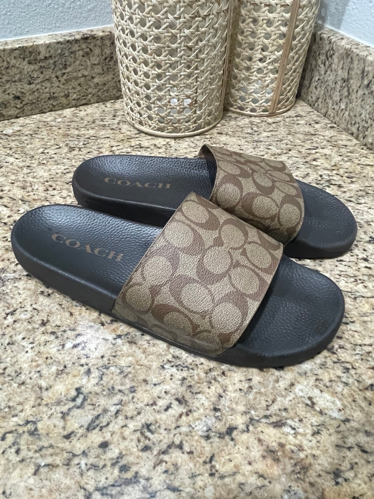 Coach slides size 13