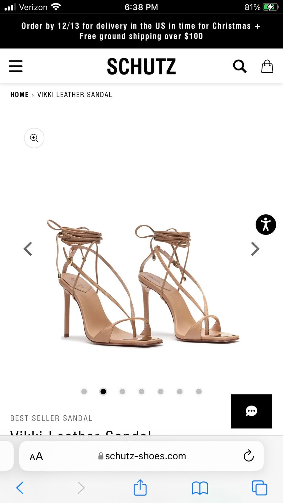 Schutz Vikki Sandals Honey