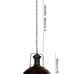 Copper Tone Industrial Pendant Light Nautical Beachy Farmhouse Home Restaurant