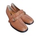 Coach Loafer Shoe Buckle 9.5B No Heel Camel Butterscoth