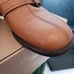 Coach Loafer Shoe Buckle 9.5B No Heel Camel Butterscoth