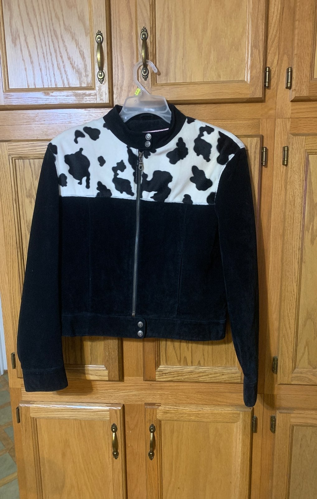 Suede leather jacket