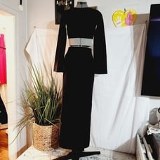 NWT Free People Maxi Pencil Skirt set with Backless Top Size 0 (2 Piece set)