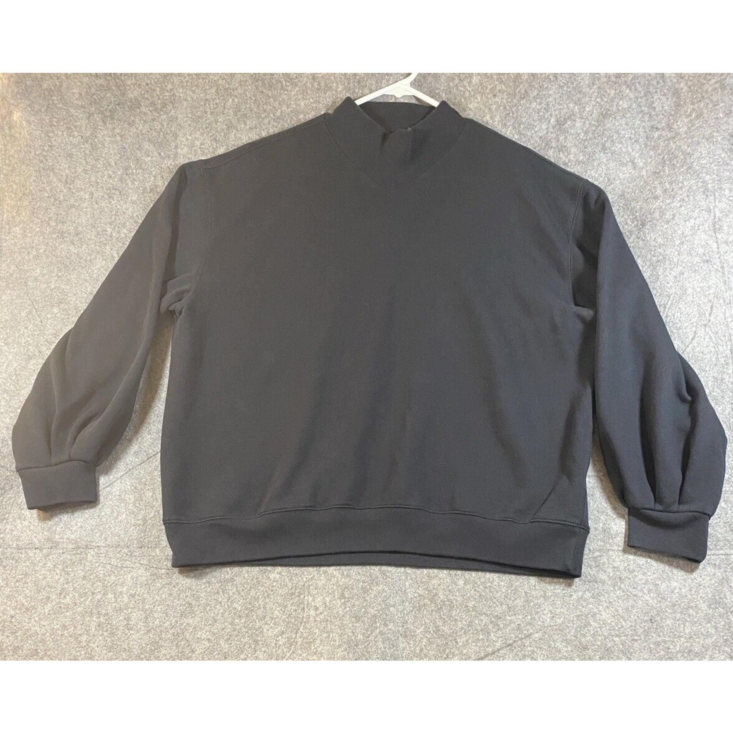 Abercrombie & Fitch Sweater Womens XL Black Soft A&F Collection Sweat Shirt
