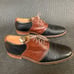 Cole Haan Men’s 10.5 Shoes Black Brown Oxford Saddle City Smart Office Career