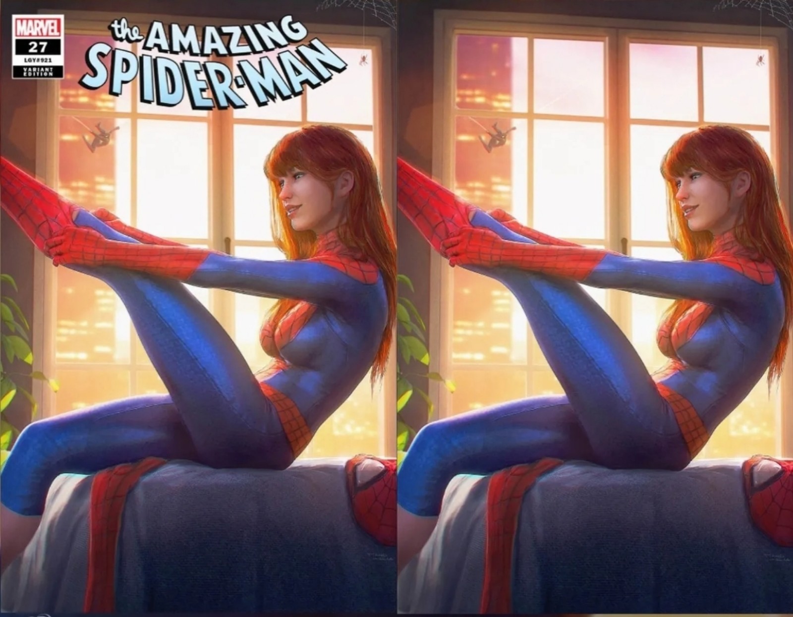 AMAZING SPIDERMAN #27 TIAGO SILVA MARY JANE VIRGIN VARIANT SET