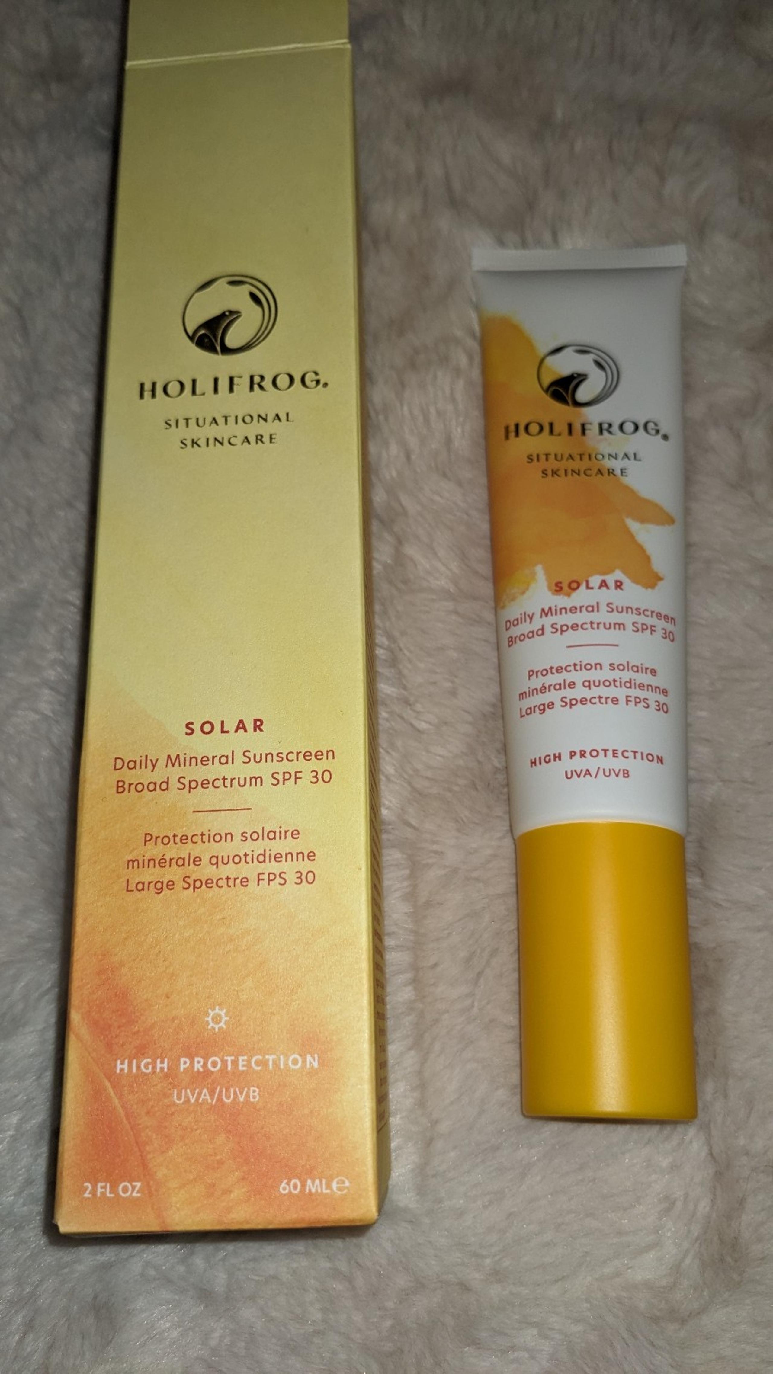 Holifrog SOLAR Mineral Sunscreen SPF 30 Full Size NIB Exp 04/2026